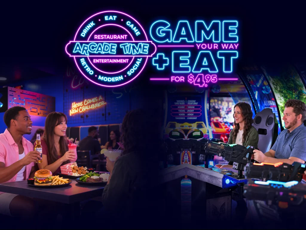 Game your way. Eat for $4.95.